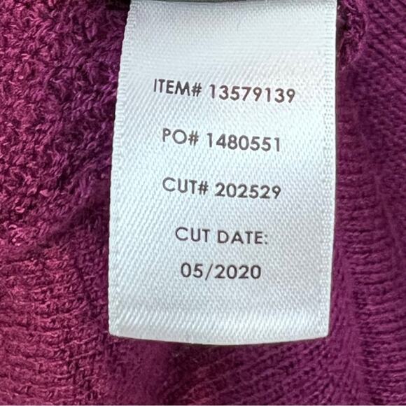 Torrid Plum Asymmetrical Hem Open Draped Cardigan - Picture 12 of 12